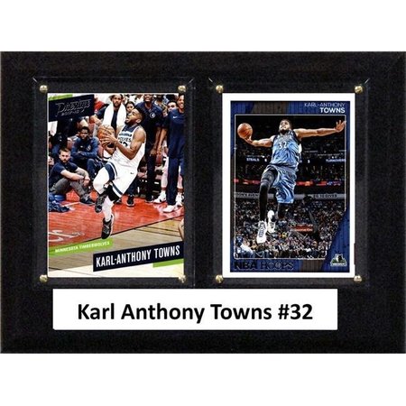 WILLIAMS & SON SAW & SUPPLY C&I Collectables 68TOWNS NBA 6 x 8 in. Karl Anthony Towns Minnesota Timberwolves Two Card Plaque 68TOWNS
